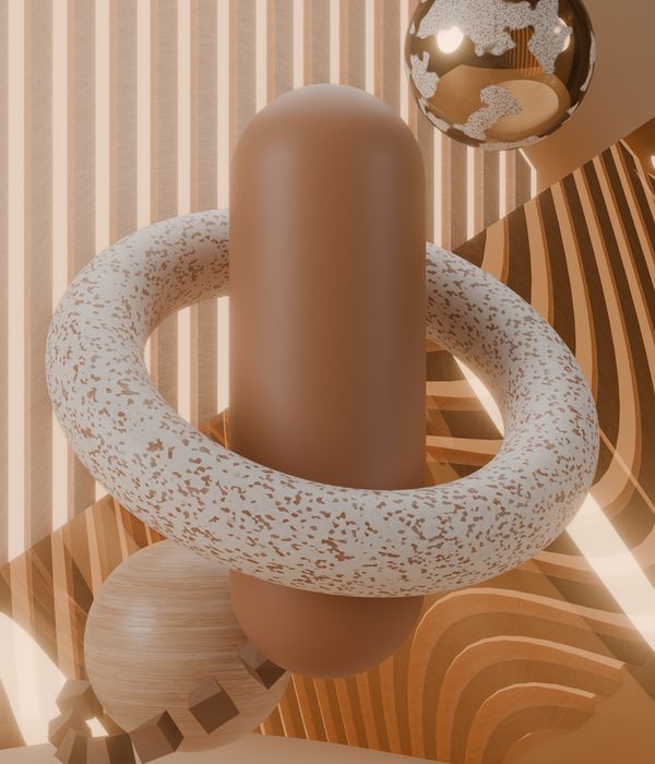 Abstract composition representing daily balance and mental clarity